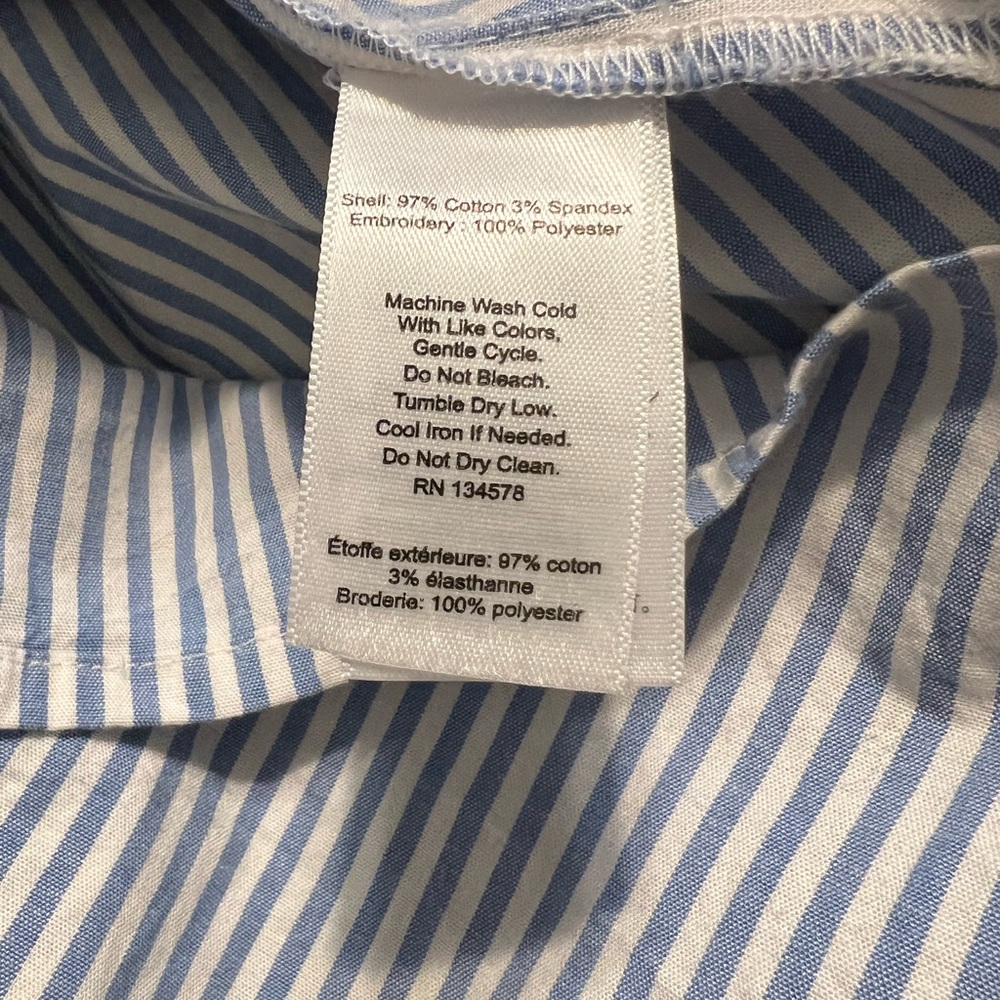 Vineyard Vines Seersucker Embroidered Savannah Top🌹 - Picture 10 of 10